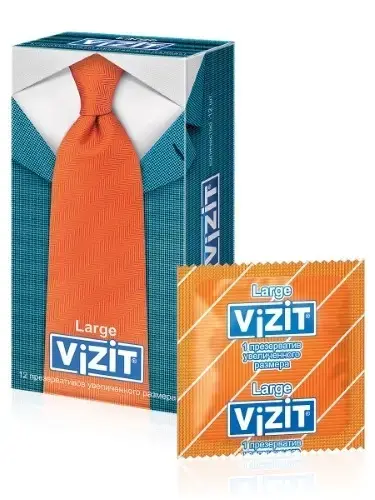 ВИЗИТ (VIZIT) Large презервативы (увелич размер) N12 (Рихтер Раббер Технолоджи, МАЛАЙЗИЯ)