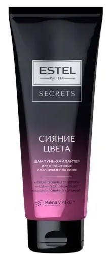 ЭСТЕЛЬ (ESTEL) Secrets шампунь для окраш/мелирован волос Сияние цвета 250мл (Юникосметик, РФ)