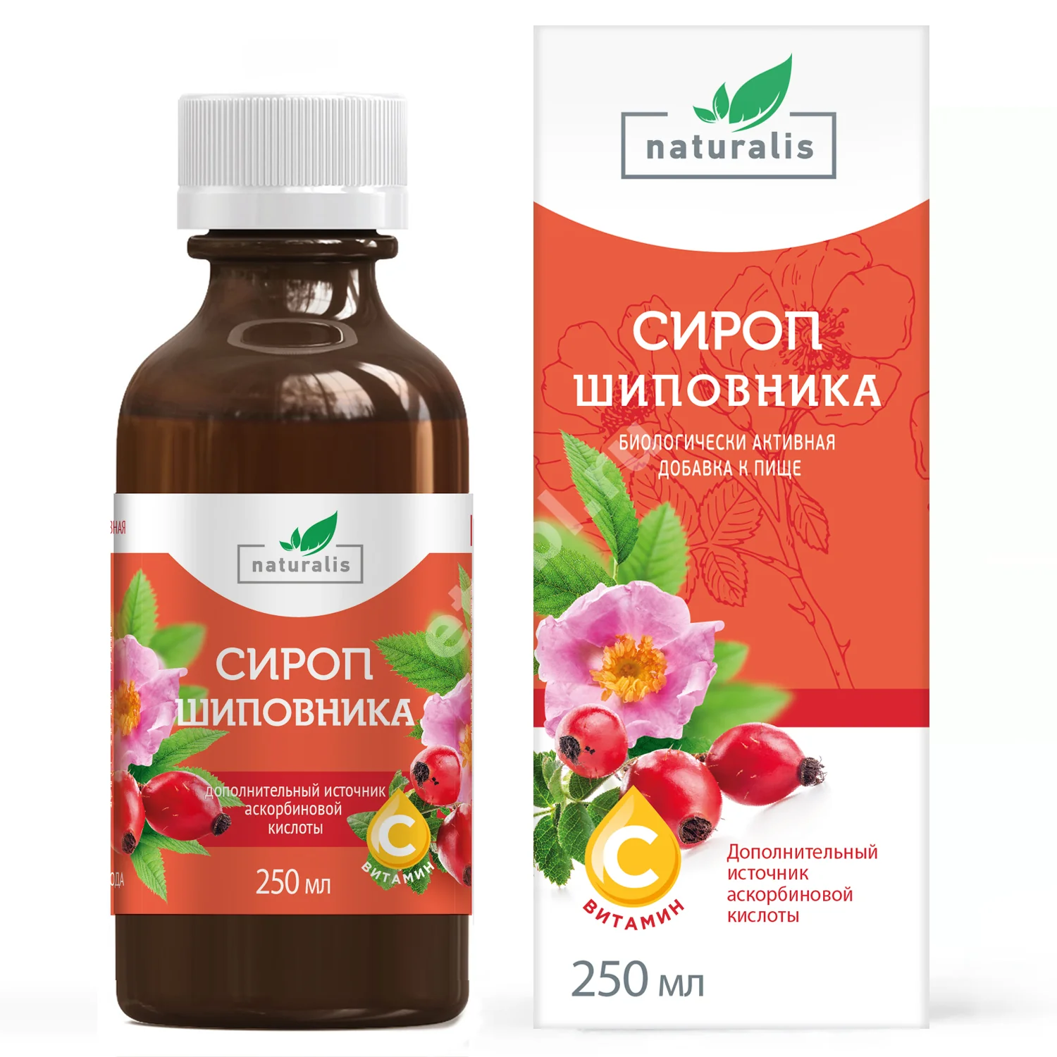 НАТУРАЛИС ШИПОВНИКА СИРОП с витамином С 250мл N1 (Грин Сайд, РФ)