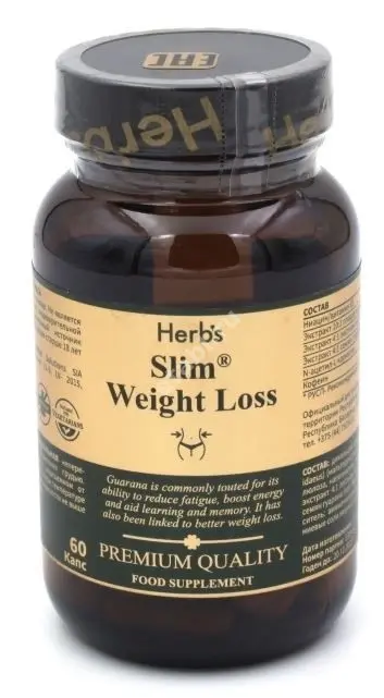 СЛИМ Хербс Контроль веса капс. 0.62г N60 (Фарма маркет Солюшн, ЛАТВИЯ)