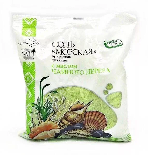 ГРИН ПРОМ соль морская д/ванн масло чайного дерева 1 000г (Грин Пром, БЕЛАРУСЬ)