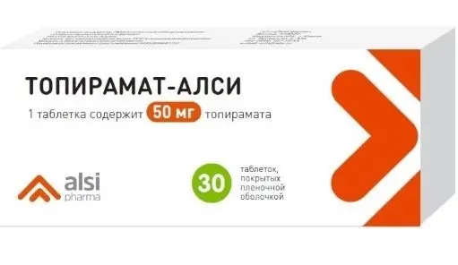 ТОПИРАМАТ табл. п.п.о. 50мг N30 (КСАНТИС ФАРМА, РФ)