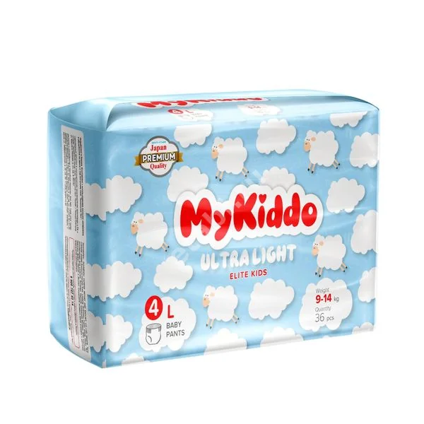 МАЙКИДДО (MYKIDDO) подгузники-трусики Ультратонкие Элит 9-14кг р.L N36 (Кванчжоу Дафенг, КИТАЙ)