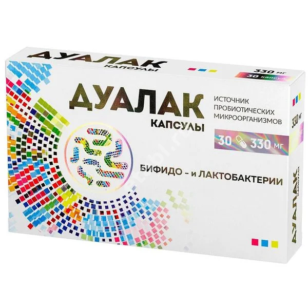 ДУАЛАК капс. 0.33г N30 (Веллоус Фарма, ИНДИЯ)