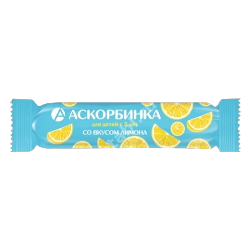 АСКОРБИНОВАЯ КИСЛОТА с сах. табл. (крутка) N10 Лимон (Аматег, БЕЛАРУСЬ)