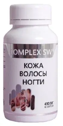 КОЖА ВОЛОСЫ НОГТИ Комплекс СВ капс. 0.43г N60 (Ростовская Ф.Ф., РФ)