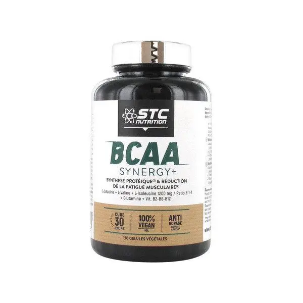 БЦАА (BCAA) STC Nutrition Синергия+ капс. 0.554г N120 (Лаборатории Инелдеа, ФРАНЦИЯ)