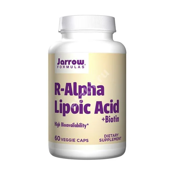 АЛЬФА-ЛИПОЕВАЯ КИСЛОТА +Биотин Jarrow Formulas капс. N60 (Джарроу Формулас, США)