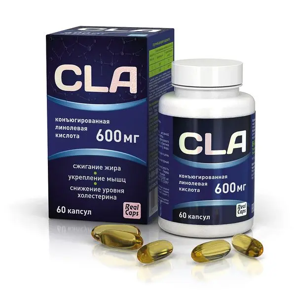 ЦЛА (CLA) РеалКапс Коньюгированная линолевая кислота капс. 600мг - 1.05г N60 (РеалКапс, РФ)