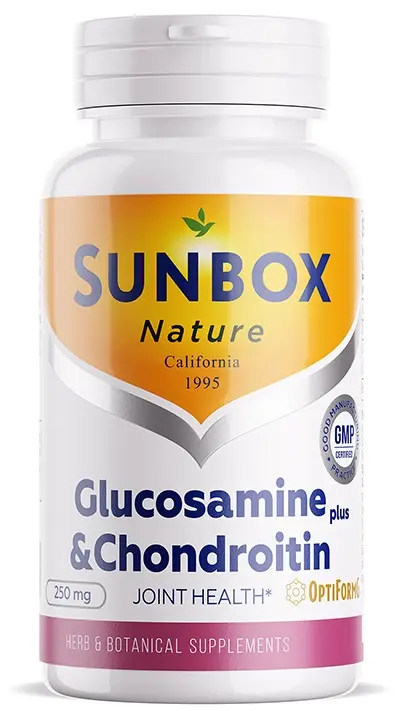 ГЛЮКОЗАМИН+ХОНДРОИТИН Санбокс (Sunbox) табл. 1.2г N60 (Нутрикеа Интернешнл, США)