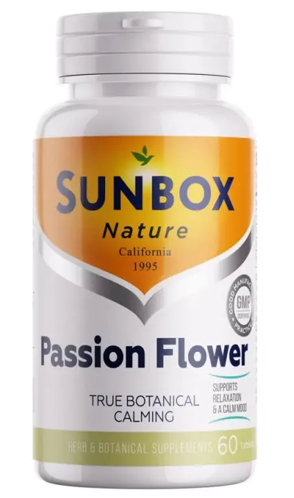 САНБОКС (SUNBOX) Растительный комплекс Пэшн Флауэр табл. 0.95г N60 (Нутрикеа Интернешнл, США)