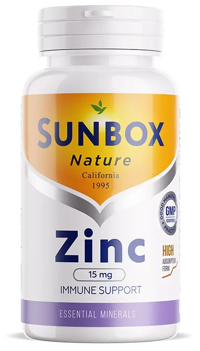ЦИНК Санбокс (Sunbox) табл. 15мг - 0.5г N60 (Нутрикеа Интернешнл, США)