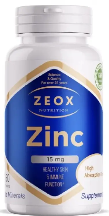 ЦИНК Зеокс (Zeox) табл. 15мг - 0.5г N60 (Нутрикеа Интернешнл, США)