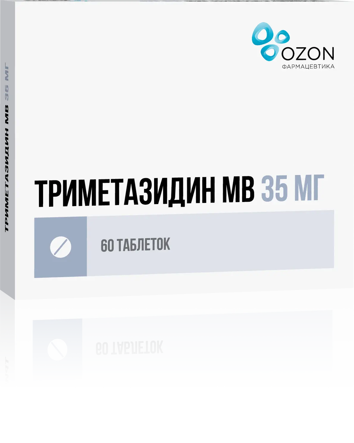 ТРИМЕТАЗИДИН МВ табл. пролонг. п.п.о. 35мг N60 (ОЗОН, РФ)