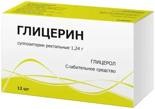 ГЛИЦЕРИН супп. рект. детские 1.24г N12 (Тульская Ф.Ф., РФ)