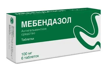 МЕБЕНДАЗОЛ табл. 100мг N6 (АВВА, РФ)