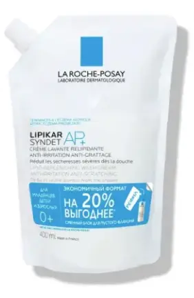 ЛЯ РОШ ПОЗЕ (LA ROCHE POSAY) Липикар АП+ крем-гель для лица/тела очищающ 0м+ (смен. блок) 400мл (Косметик Актив Продюксьон, ФРАНЦИЯ)