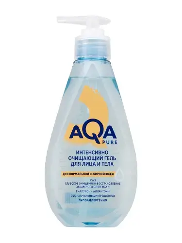 АКВА ПУР (AQA PURE) гель для лица очищающ д/норм/жирной кожи 250мл (Уник Косметик, РФ)