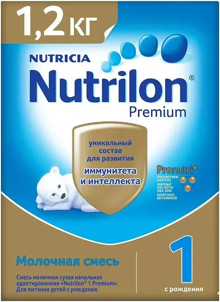 НУТРИЛОН Премиум смесь сухая молочная 1 0-6м 1.2кг (ИСТРА-НУТРИЦИЯ, РФ)