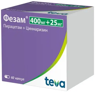 ФЕЗАМ капс. N60 (ТЕВА, РФ/БОЛГАРИЯ/СЕРБИЯ)