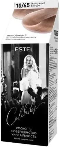 ЭСТЕЛЬ (ESTEL) Celebrity краска для волос Тон 10/65 Жемчужный блондин (Юникосметик, РФ)