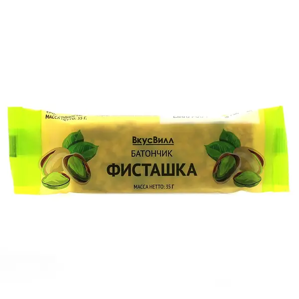 ВКУСВИЛЛ батончик ореховый 35г Фисташка (Формула Жизни, РФ)