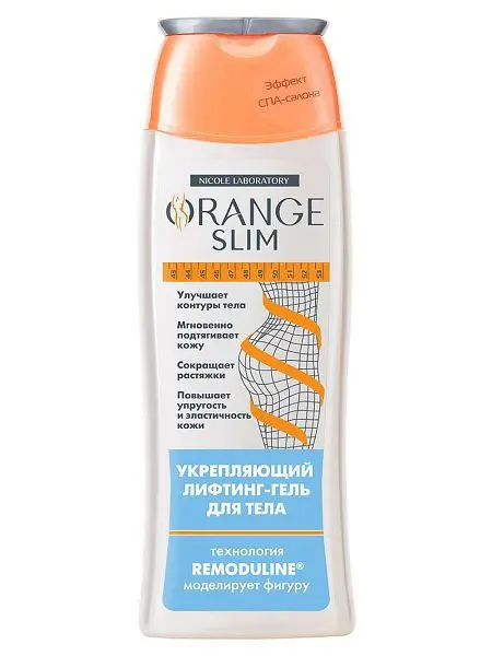 ОРАНЖ СЛИМ (ORANGE SLIM)  гель для тела лифтинг укрепляющий 200мл (НИКОЛЬ, РФ)