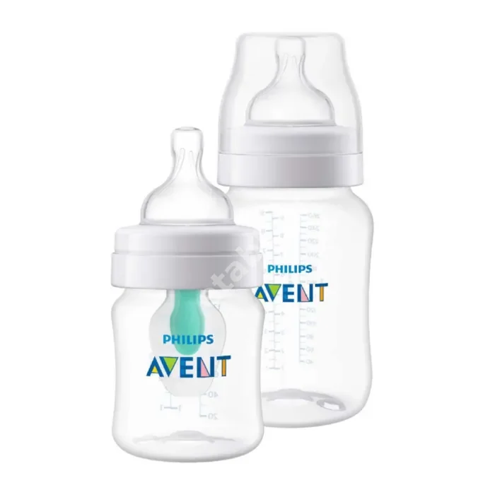 АВЕНТ (Avent) набор (бутылочка пласт. 260мл + бутылочка пласт. 125мл) 0-12м SCD809/01 (ФИЛИПС  ЭЛЕКТРОНИКС, ГЕРМАНИЯ)