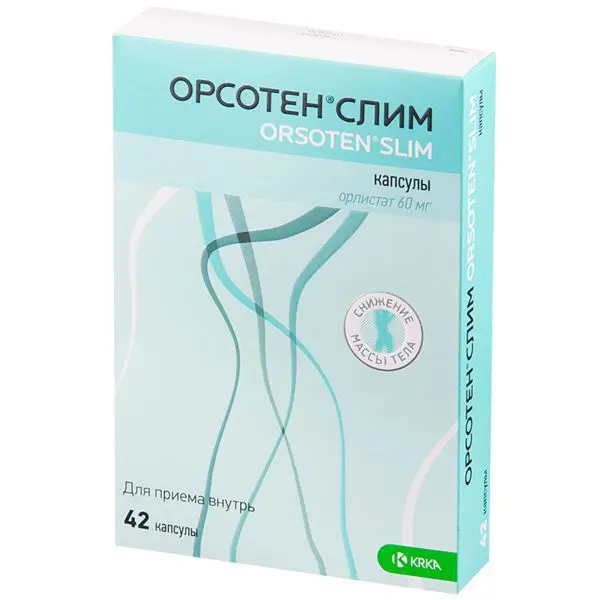 ОРСОТЕН СЛИМ капс. 60мг N42 (КРКА, РФ/СЛОВЕНИЯ)