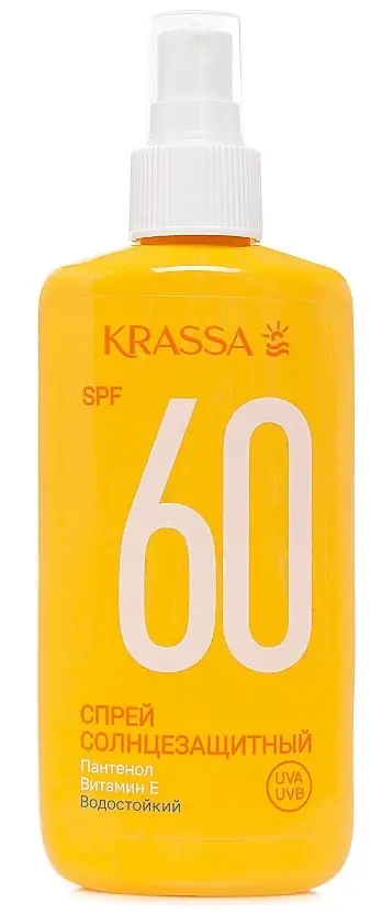 КРАССА (KRASSA) спрей солнцезащит SPF60 150мл (Красса-Косметикс, РФ)