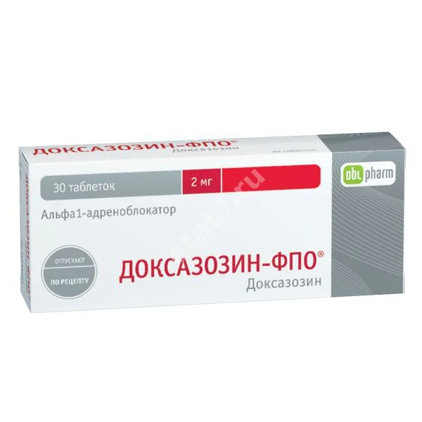 ДОКСАЗОЗИН табл. 2мг N30 (БИННОФАРМ, РФ)