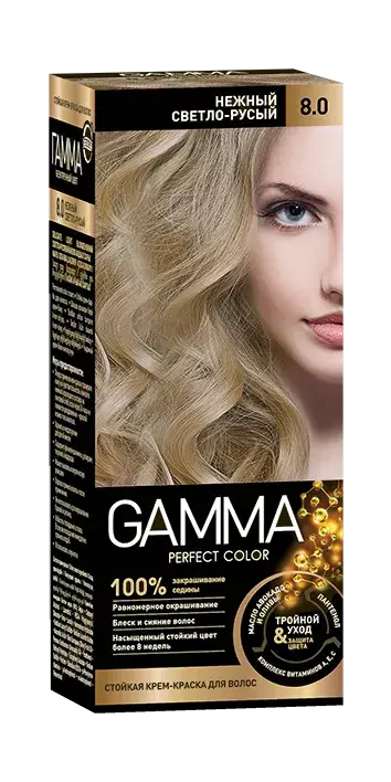ГАММА Perfect Color краска для волос Нежный светло-русый 8.00 Свобода ...
