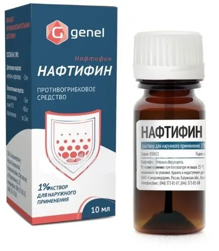НАФТИФИН р-р д/наружн. прим. (фл.) 1% - 10мл N1 (Технопарк-Центр, РФ)
