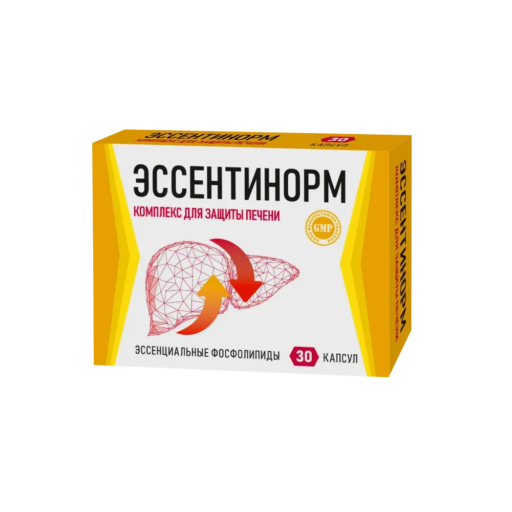 ЭССЕНТИНОРМ Комплекс для защиты печени капс. 0.33г N30 (Фарминтегро, РФ)