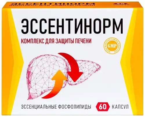 ЭССЕНТИНОРМ Комплекс для защиты печени капс. 0.33г N60 (Фарминтегро, РФ)