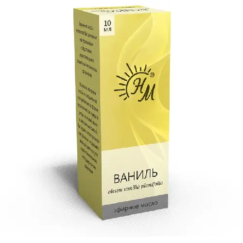 МАСЛО ЭФИРНОЕ Ваниль 10мл (Натуральные масла ООО, РФ)