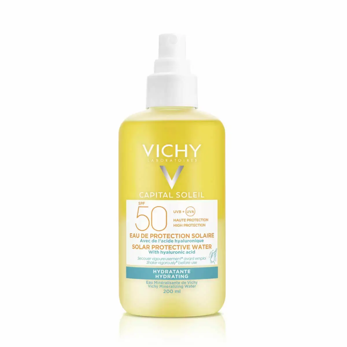 ВИШИ (VICHY) Капиталь Солей спрей для тела солнцезащит SPF50 увлаж. 200мл (Виши Лаб, ФРАНЦИЯ)