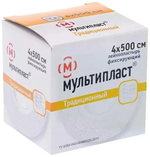 ПЛАСТЫРЬ ФИКСИРУЮЩИЙ Мультипласт ткан. 4х500см N1 (ВАЛЕНТА, РФ)