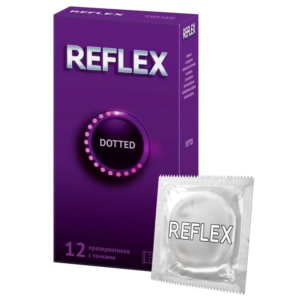 РЕФЛЕКС презервативы Dotted в смазке N12 (РЕКИТТ БЕНКИЗЕР, ТАИЛАНД)