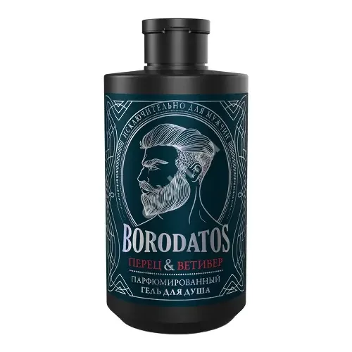 БОРОДАТОС (BORODATOS) гель для душа 400мл Перец/Ветивер (ЭЛЬД, РФ)