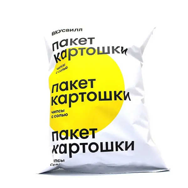 ВКУСВИЛЛ чипсы картофельные с солью 100г (Снэк Продукт, РФ)