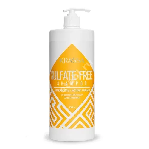 КРАССА (KRASSA) шампунь бессульфатный Sulfate-free 1л (Красса-Косметикс, РФ)
