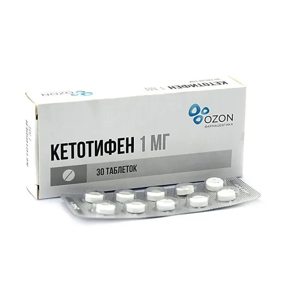 КЕТОТИФЕН табл. 1мг N30 (ОЗОН, РФ)