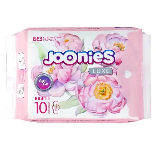 ДЖОНИС (JOONIES) прокладки гигиенические Luxe N10 (Жонгсан Канг Уи Ран Санитари Продактс, КИТАЙ)