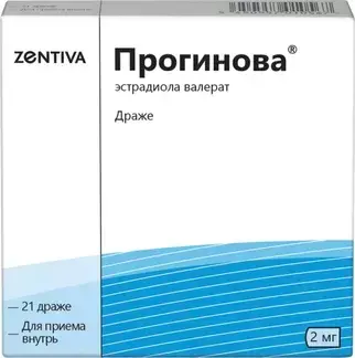 ПРОГИНОВА драже 2мг N21 (ЗЕНТИВА, ФРАНЦИЯ)