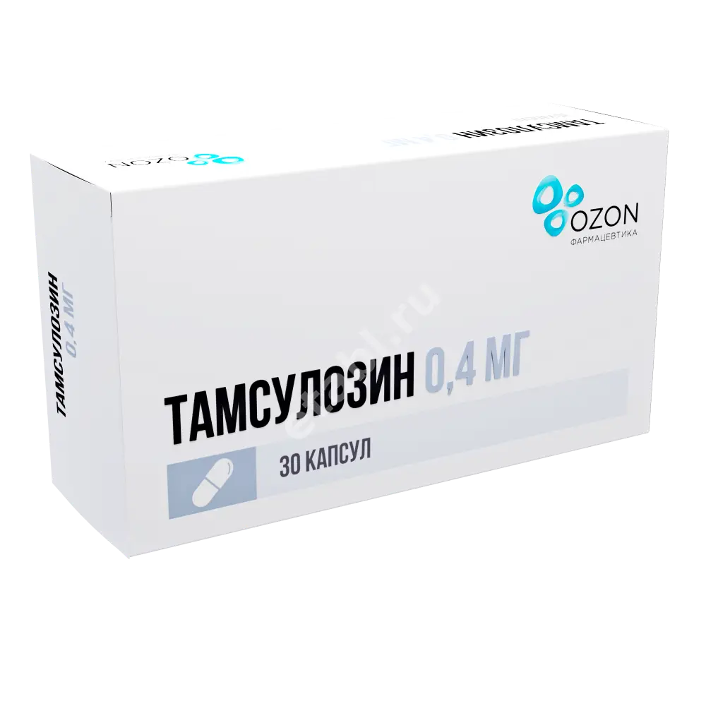 ТАМСУЛОЗИН капс. с пролонг. высв. 0.4мг N30 (ОЗОН, РФ)