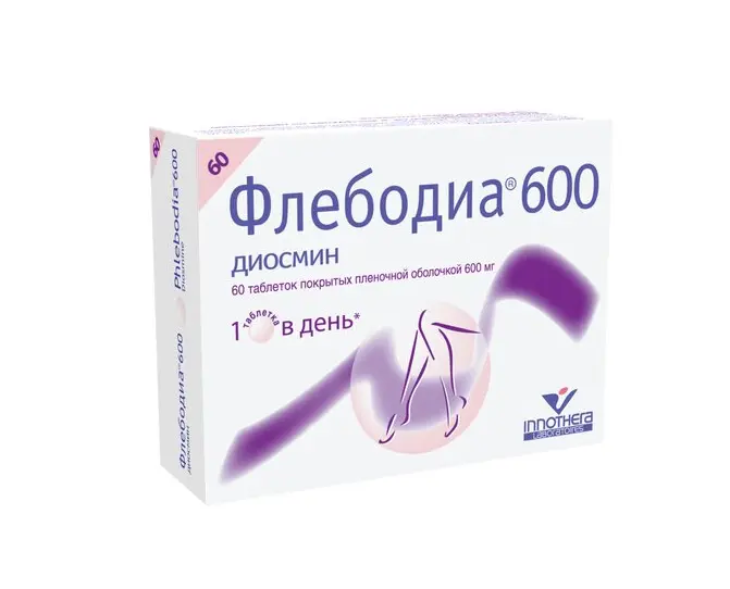 ФЛЕБОДИА табл. п.п.о. 600мг N60 (ИННОТЕК  Лаб, ФРАНЦИЯ/ШВЕЙЦАРИЯ)