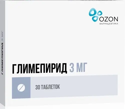 ГЛИМЕПИРИД табл. 3мг N30 (ОЗОН, РФ)