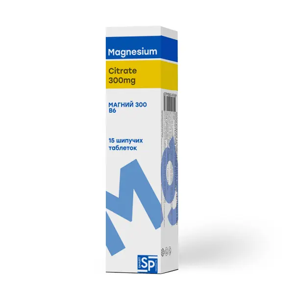 МАГНИЙ 300 В6 Витамины группы В табл. шип. N15 (Малкут НЛ, БЕЛАРУСЬ)