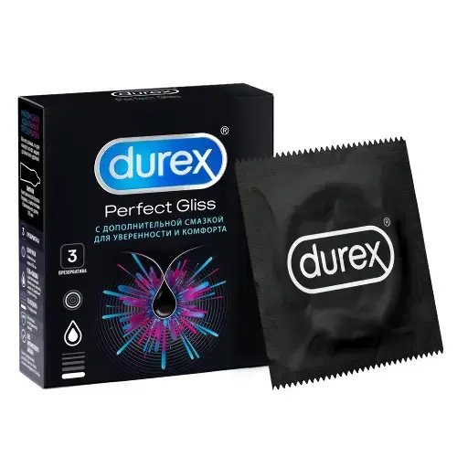ДЮРЕКС (DUREX) Perfect Gliss презервативы N3 (РЕКИТТ БЕНКИЗЕР, КИТАЙ)